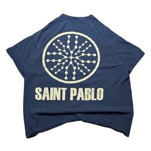 Kanye West 2016 Saint Pablo Tour Short Sleeve Shirt Kim Kardashian Men size 2XL